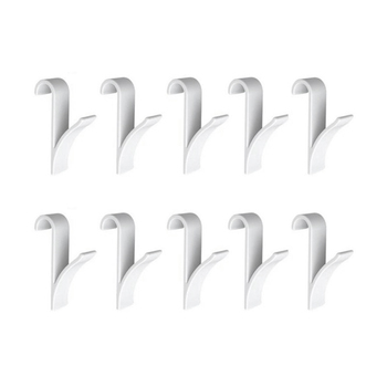 10Pcs Bathroom Plastic Heated Towel Hook Radiator Rail Bath Hook Holder Hanger